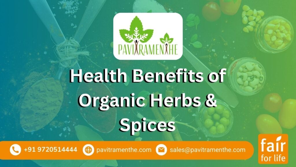 health benefits of organic herbs & spices