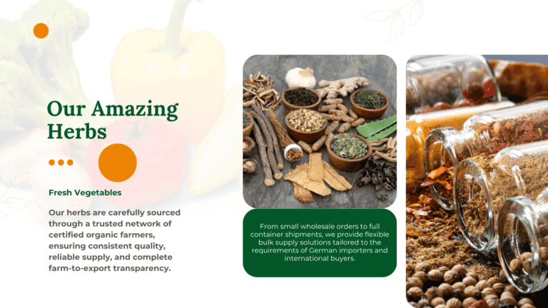Organic Herbs Exporter to Germany Wholesale